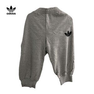 Adidas grey 3/4 quarter sweatpants